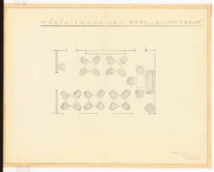 Reichsluftfahrtministerium, Berlin: Gesellschaftsräume: Grundriss (Möblierungsplan)