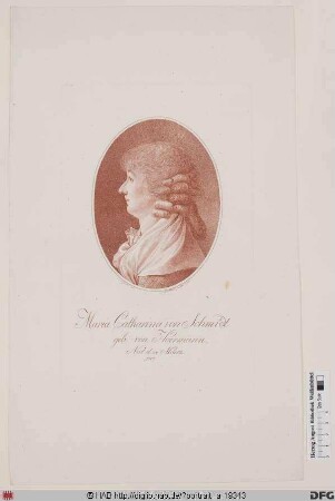 Bildnis Maria Catharina von Schmidt, geb. von Hoermann