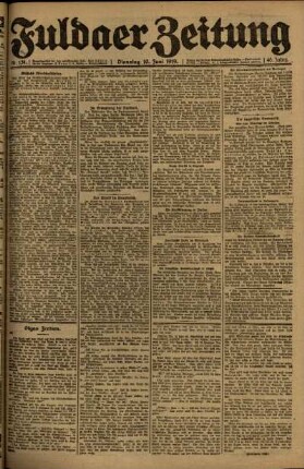 Ausgabe vom Dienstag, den 10. Juni 1919.