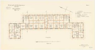 Joachimsthalsches Gymnasium, Templin: Schülerwohngebäude Villa I und II: Grundriss Obergeschoss 1:100