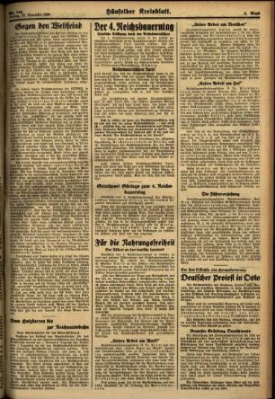 Zweite Ausgabe vom Freitag, den 27. November 1936.