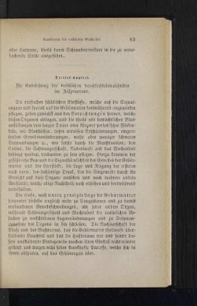 Drittes Kapitel. Die Entstehung der weiblichen Geschlechtskrankheiten im Allgemeinen.