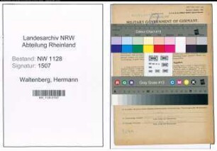 Entnazifizierung Hermann Waltenberg , geb. 19.11.1919 (Polizist)