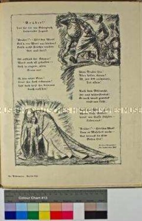 Der Bildermann - Viertes Lied (Beilage zu Nr. 1 der Folge "Steinzeichnungen fürs Deutsche Volk")