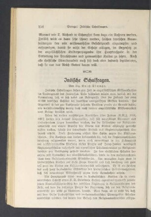 Indische Schulfragen