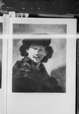 Reproduktion von Gemälden von Rembrandt : Selbstbildnis