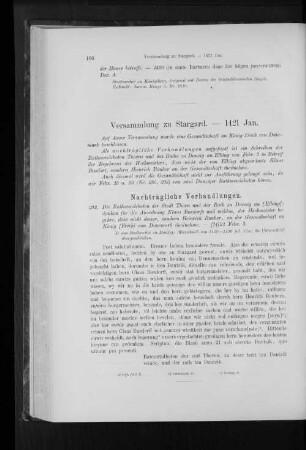 Versammlung zu Stargard. - 1421 Jan.