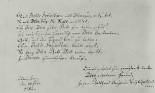 Stammbuch der Christiane Charlotte Hummitzsch