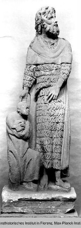 Madonna, Evangelist Johannes und Johannes der Täufer mit Stifter : Johannes der Täufer mit Stifter