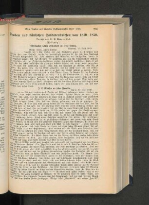 Proben aus dänischen Soldatenbriefen von 1849-1850.
