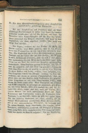 D. Zu den Geschlechtsorganen der Amphibien und Fischen gehörige Materien.