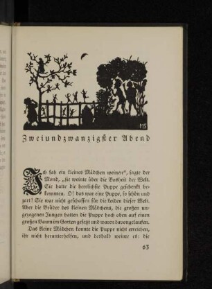 Zweiundzwanzigster Abend