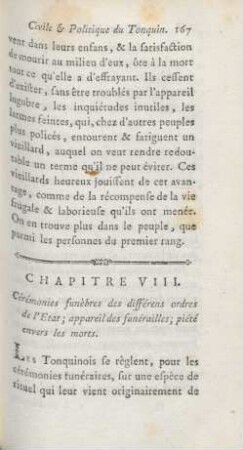 Chapitre VIII. Cérémonies funèbres des différens ordres de l'etat ...