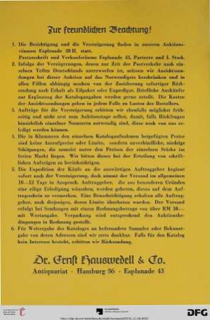 Zur freundlichen Beachtung