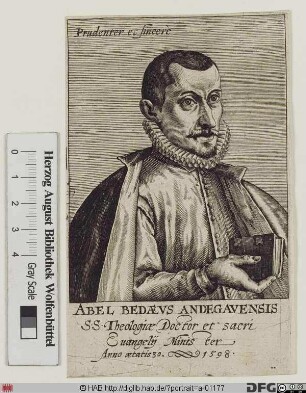 Bildnis Abel Bède (lat. Bedaeus)