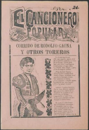 24: Corrido de Rodolfo Gaona y otros toreros