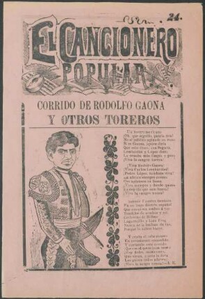 24: Corrido de Rodolfo Gaona y otros toreros