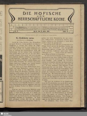 No. 11, 25. März 1906