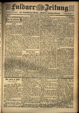 Ausgabe vom Montag, den 18. März 1901.