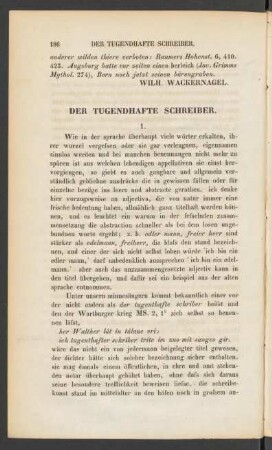 Der Tugendhafte Schreiber.