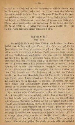 Marienthal. 1849-1852