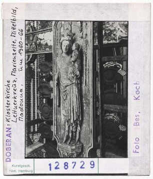 Doberan: Klosterkirche, Lettnerkreuz, Madonna