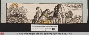 Teil der Darstellung: Gott erscheint Moses im brennenden Dornbusch.