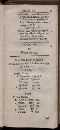 Cap. IV. De Pronomine