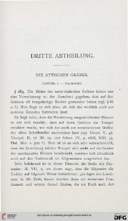 Dritte Abtheilung: Die attischen Gräber