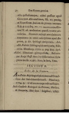 Section II. L'Art de la Gravure.