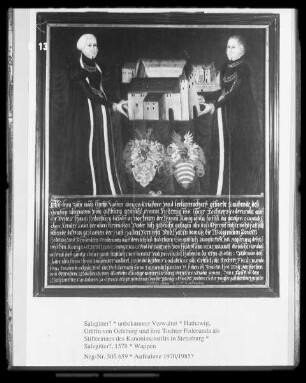 Hathewig, Gräfin von Oelsburg und ihre Tochter Federunda als Stifterinnen des Kanonissenstifts in Steterburg