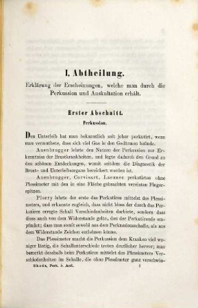 Abhandlungen über Perkussion und Auskultation