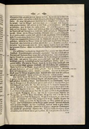 37-42, IV. Wegen eines Presents von 40000 Fr. so beym ...