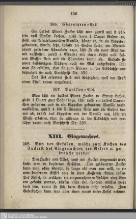 XIII. Eingemachtes