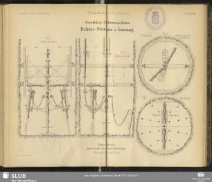 Gesteins-Bohrmaschine von Dubois-François in Seraing
