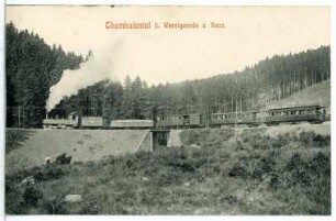Wernigerode. Thumkulental mit Personenzug