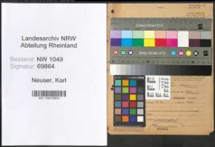 Entnazifizierung Karl Neuser , geb. 18.08.1881 ()