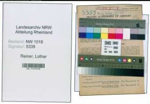 Entnazifizierung Lothar Reiner , geb. 07.05.1889 (Architekt)