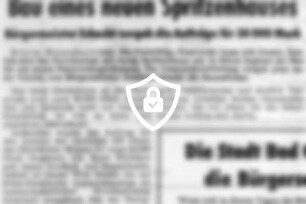 Bau eines neuen Spritzenhauses