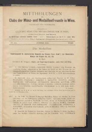 N° 104. Jänner 1899 .Wien