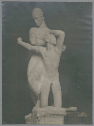 Brunnenentwurf Aufruf III, 1914/17, Gips