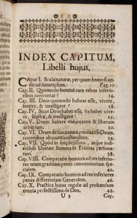 U3r-U6v, Index Capitum, Libelli hujus.