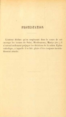 Protestation