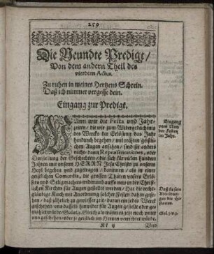 Die Neundte Predigt / [...]