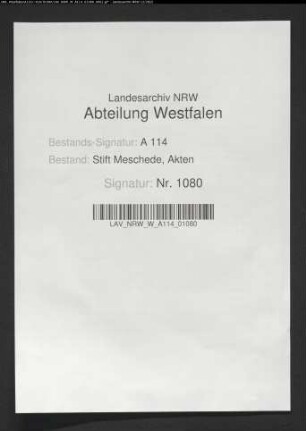 Kapitel an den Propst: Entlastung vom geforderten Subsidium charitativum