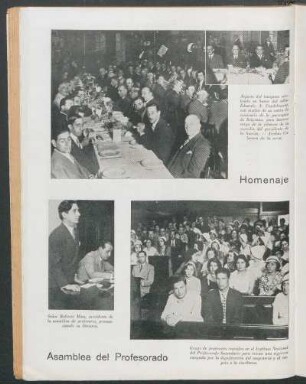 Homenaje. - Asamblea del Profesorado