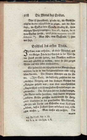 Beschluß des ersten Theils.