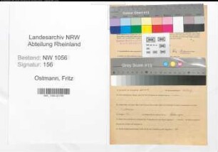 Entnazifizierung Fritz Ostmann , geb. 12.07.1902 ()