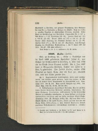 1868. Kalde (Jakob).