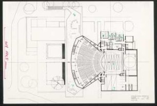 Schauspielhaus, Wuppertal: Grundriss Parkett / 1. Obergeschoss